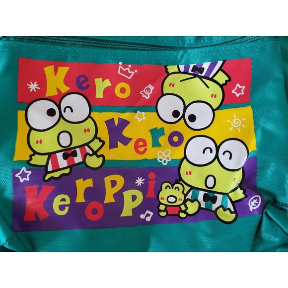 Sanrio Hello Kitty Keroppi Full Size Backpack Bag Vintage UNUSED EUC RARE 1995 - Picture 3 of 8